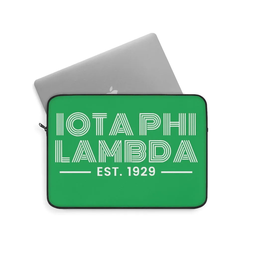 Green Iota Phi Lambda EST. 1929 Laptop Sleeved
