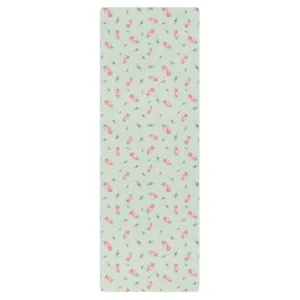 Green Tiny Rose Yoga Mat