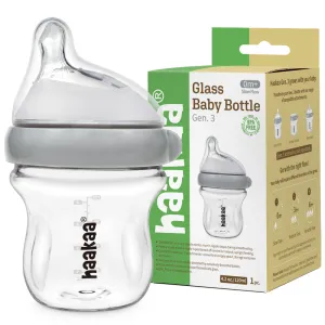 Haakaa Natural Glass Baby Bottles