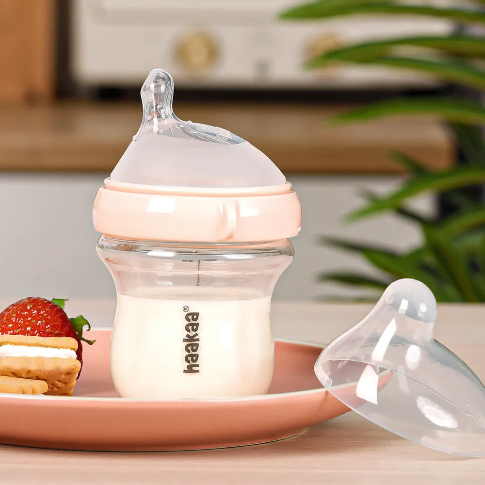 Haakaa Natural Glass Baby Bottles