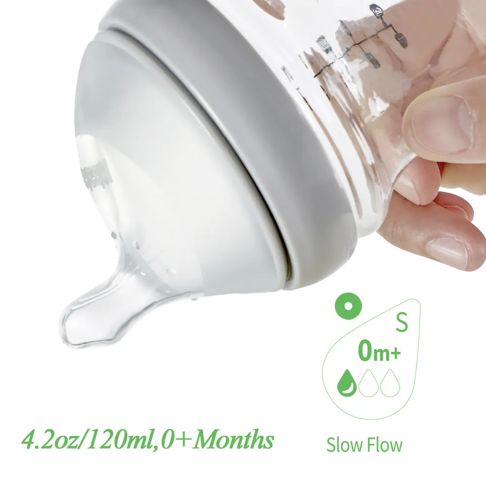 Haakaa Natural Glass Baby Bottles