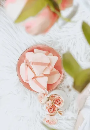 Half Heart Peach
