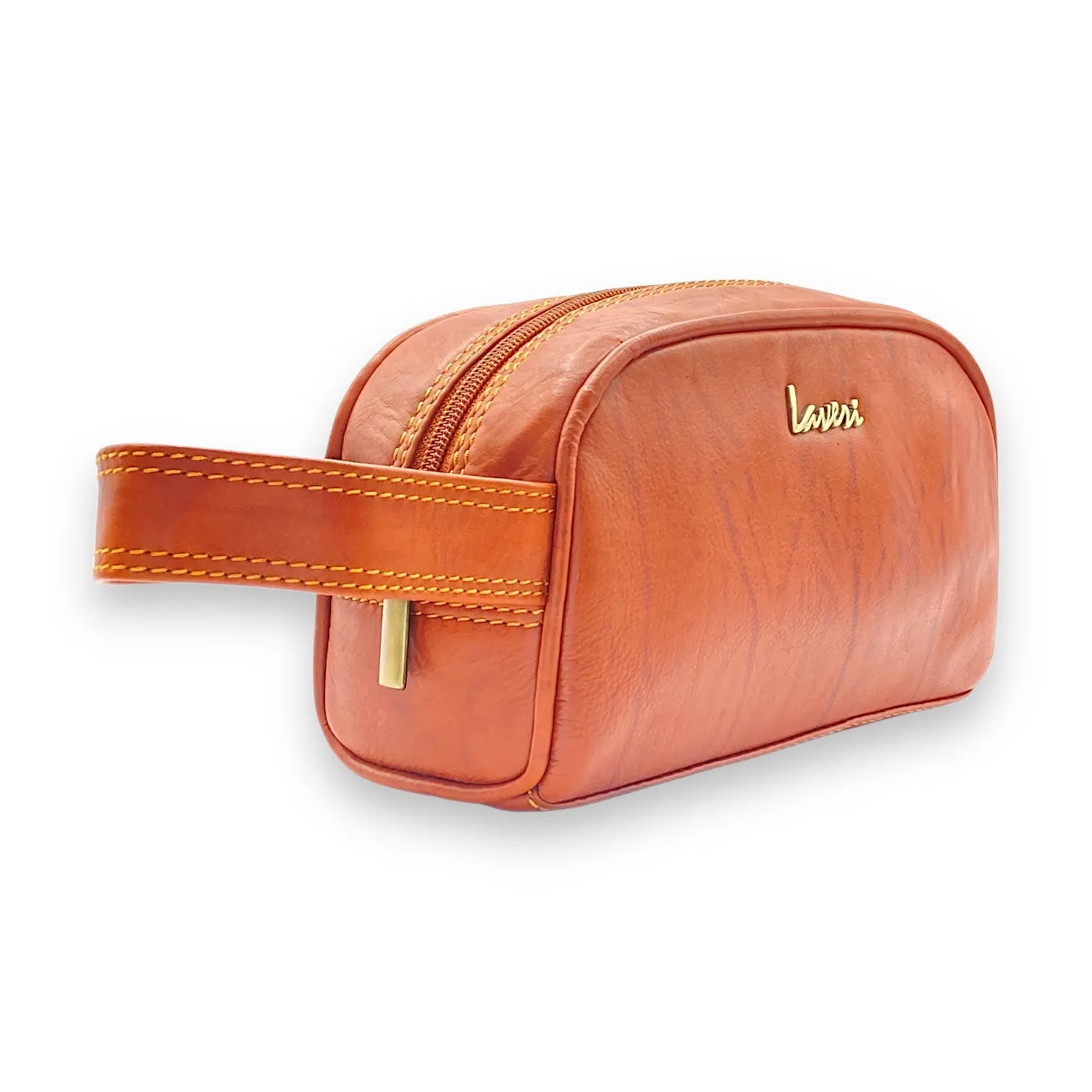 Hand Pouch, WashBag, Toiletry, Genuine Leather 2694Z