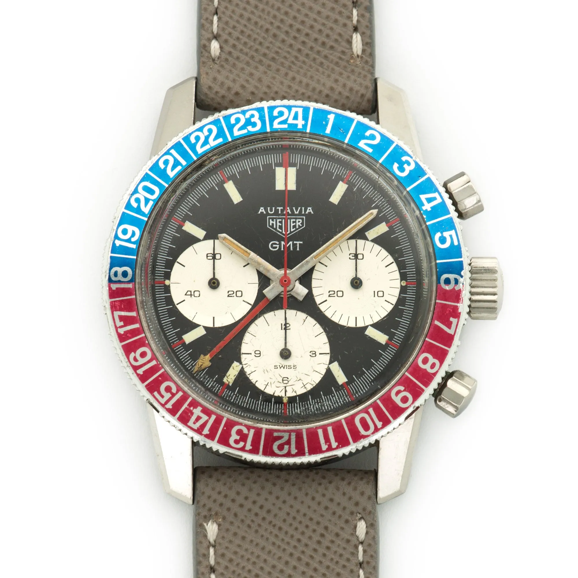 Heuer Stainless Steel Autavia GMT Ref. 2446