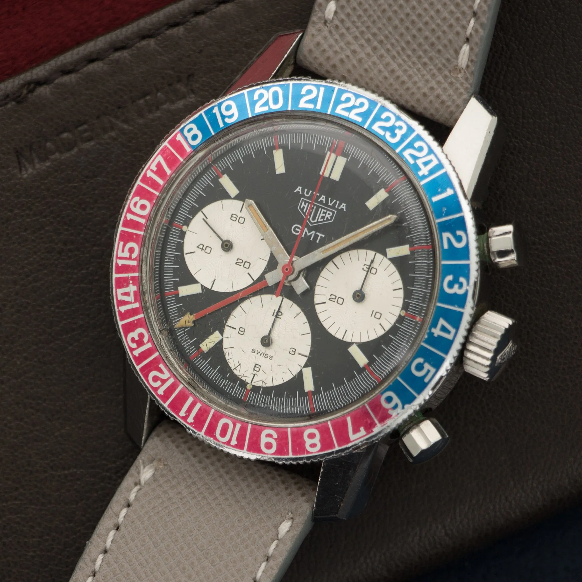 Heuer Stainless Steel Autavia GMT Ref. 2446