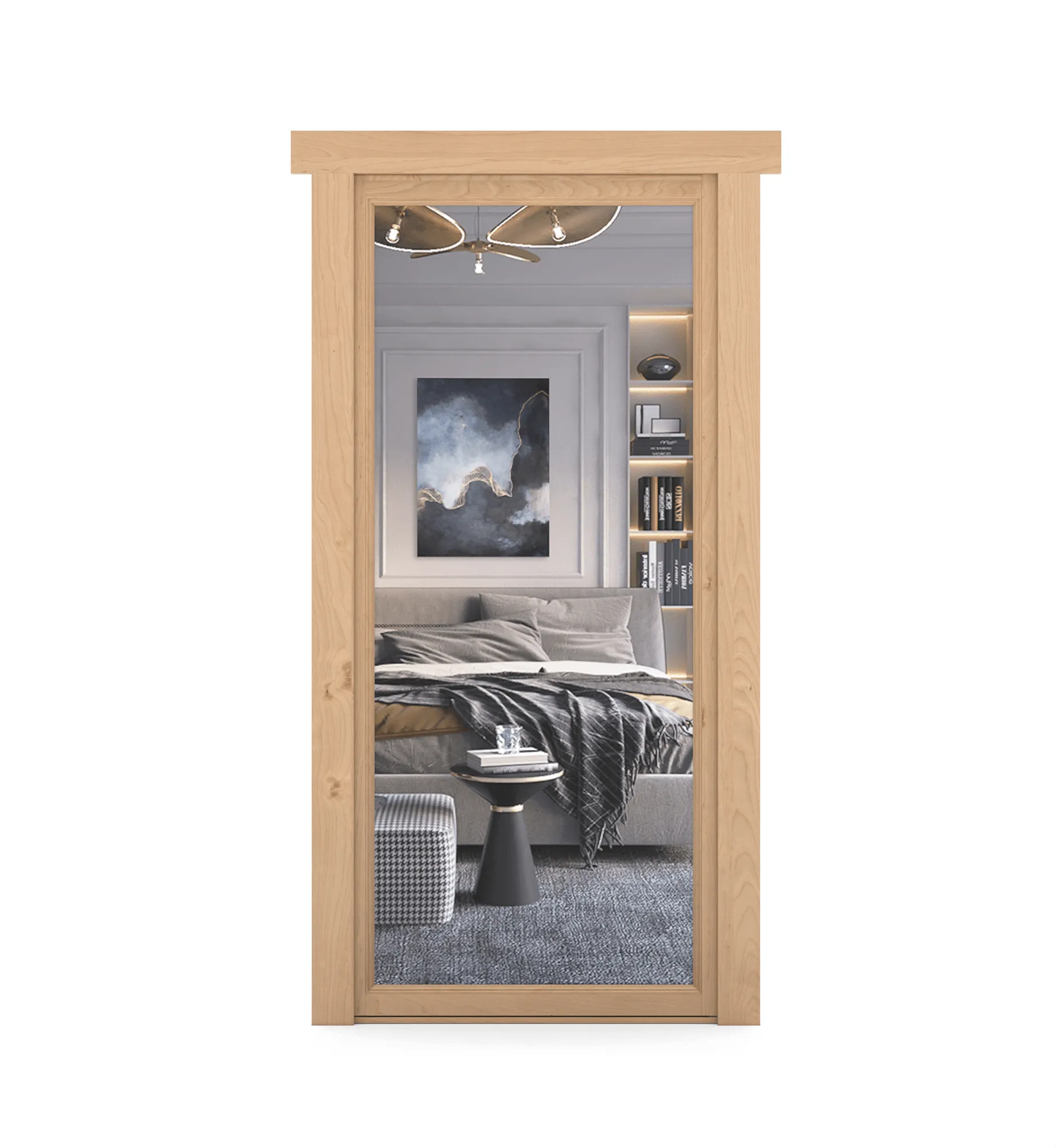 Hidden Alder Mirror Door