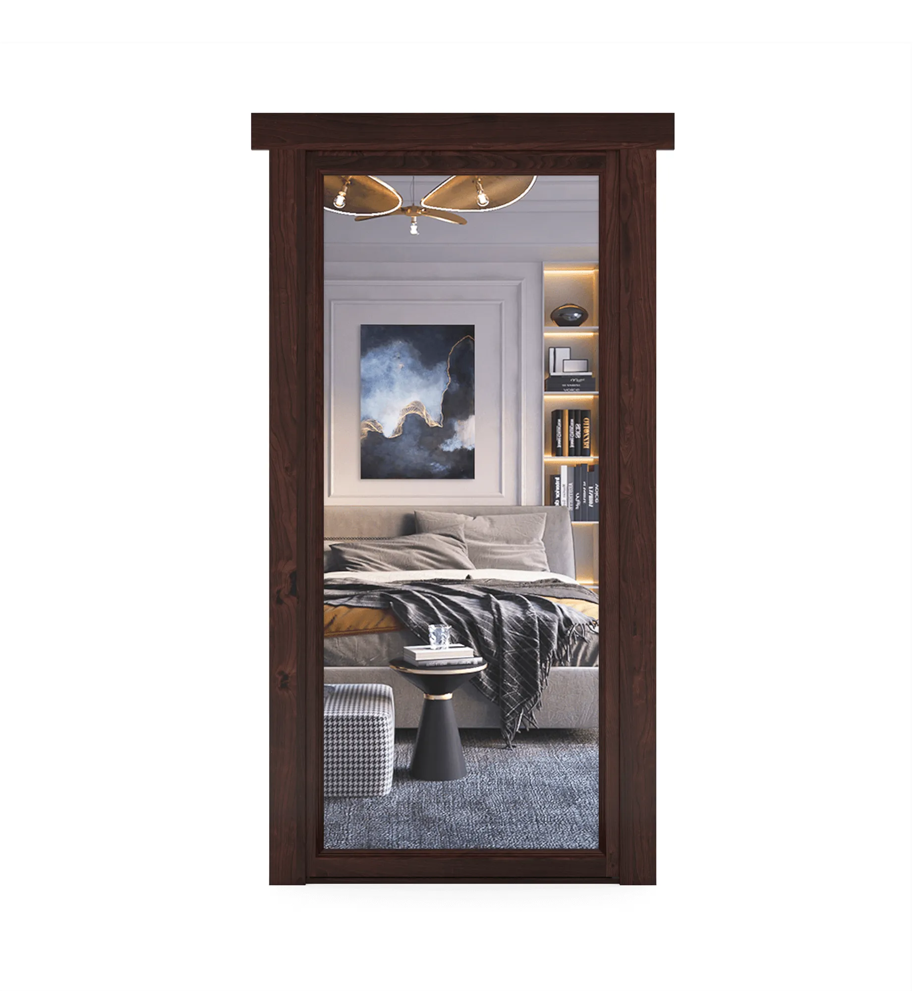 Hidden Alder Mirror Door