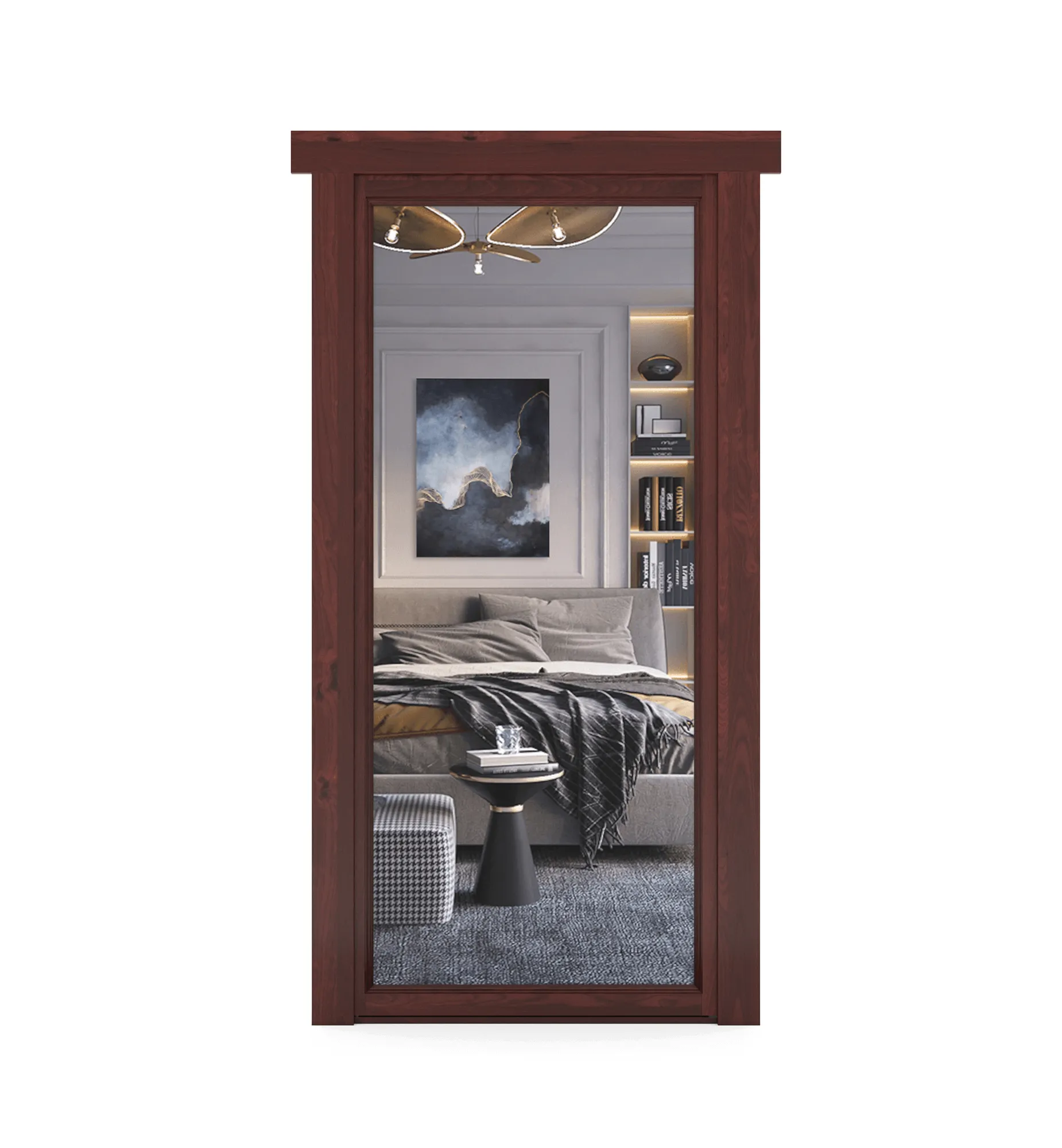 Hidden Alder Mirror Door