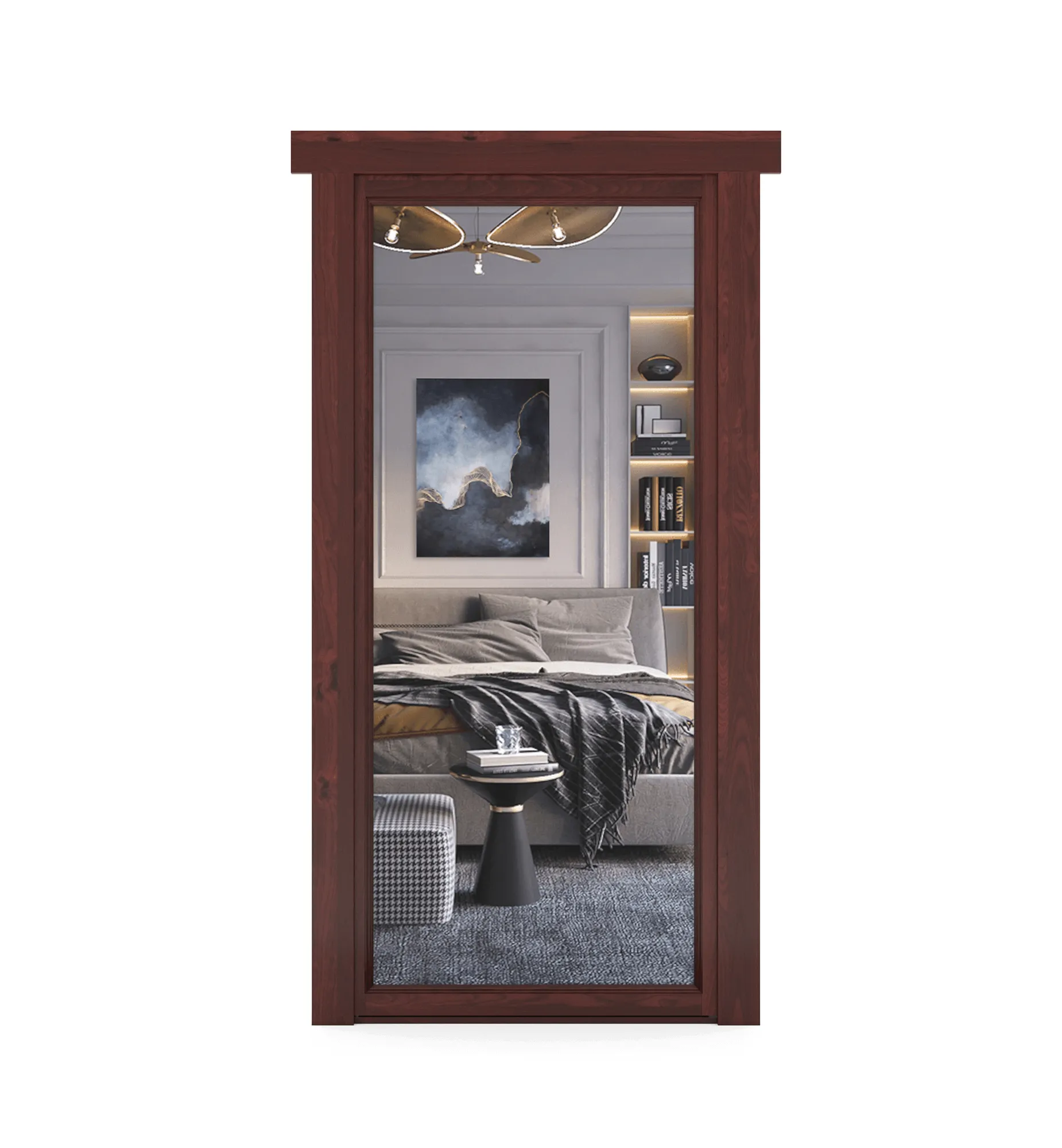 Hidden Alder Mirror Door
