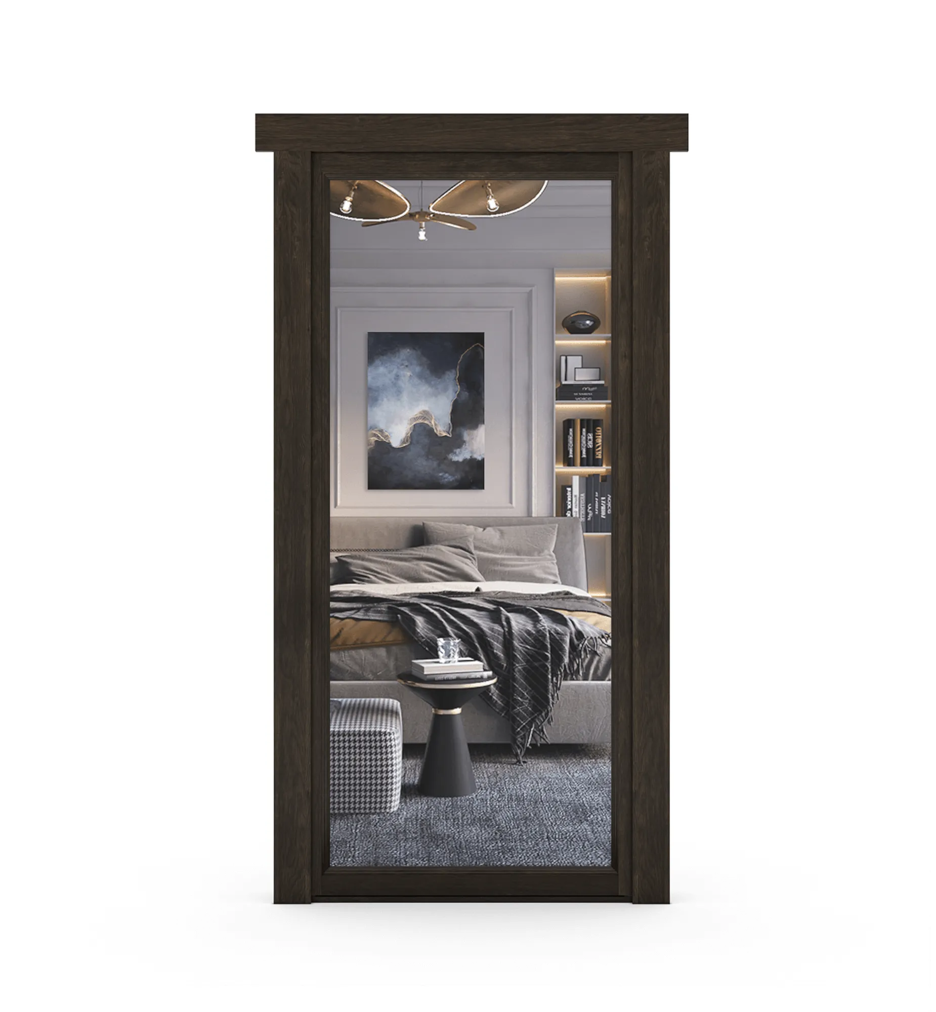 Hidden Alder Mirror Door