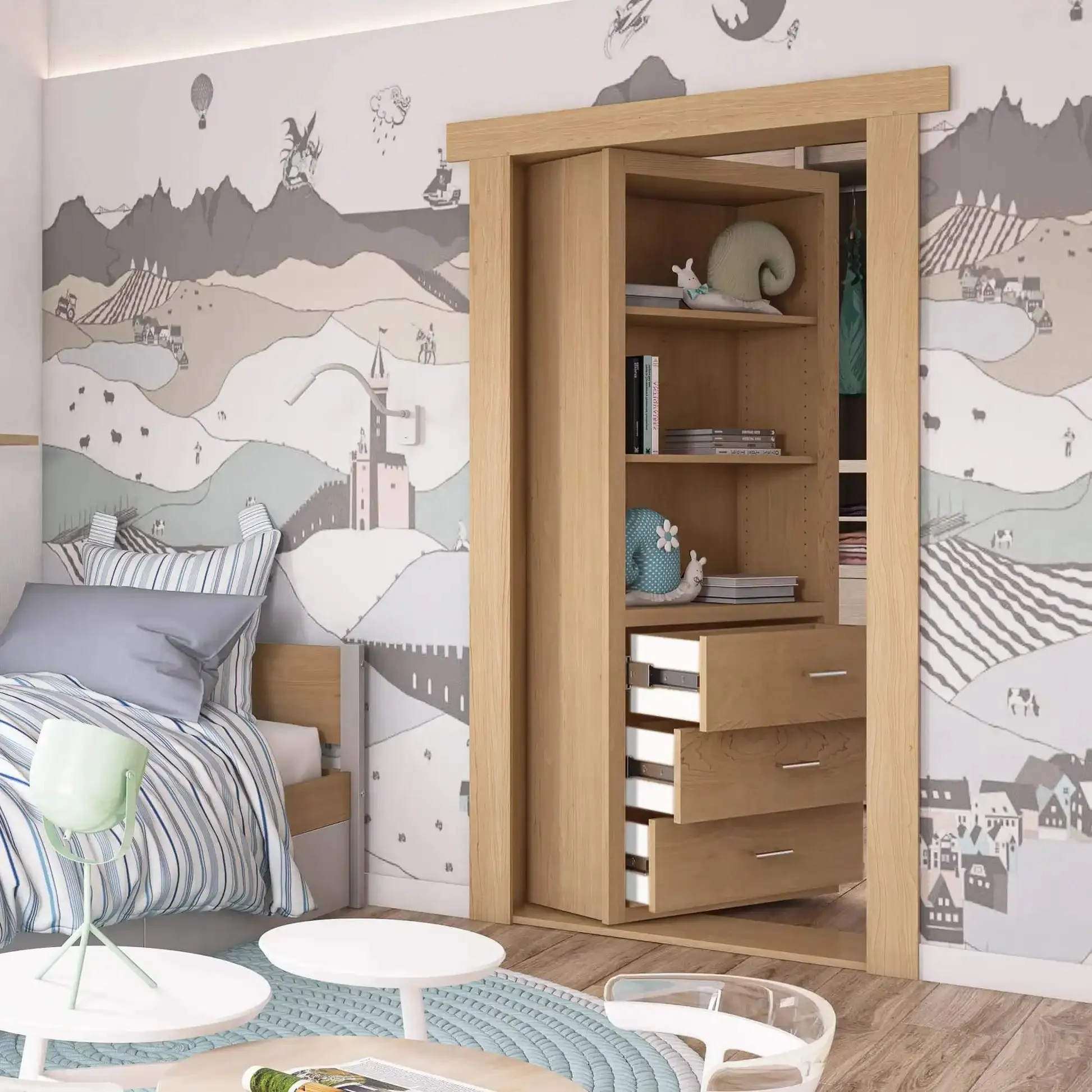 Hidden Dresser Door