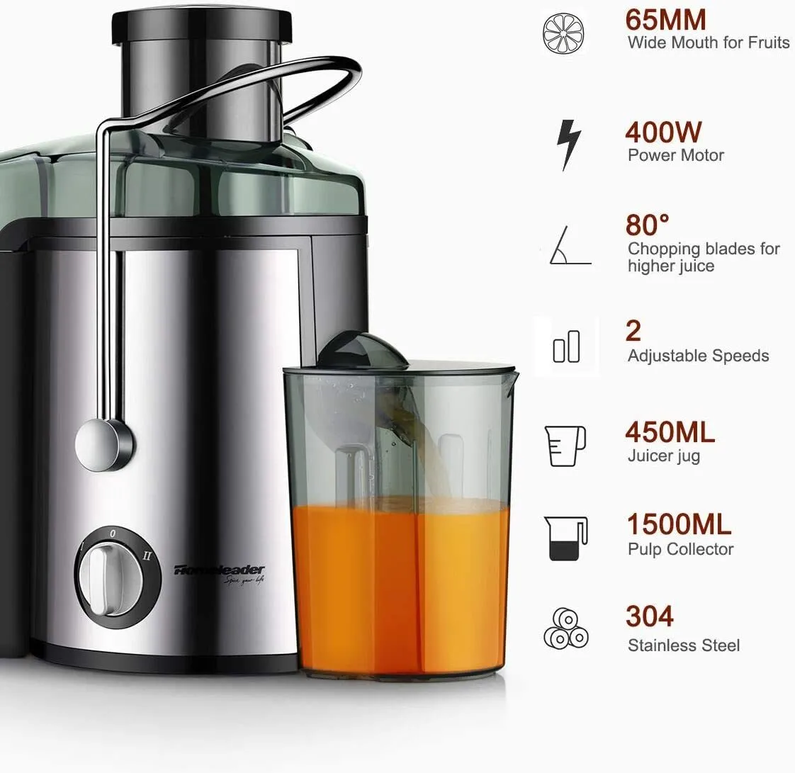 Homeleader Stainless Steel Juicer