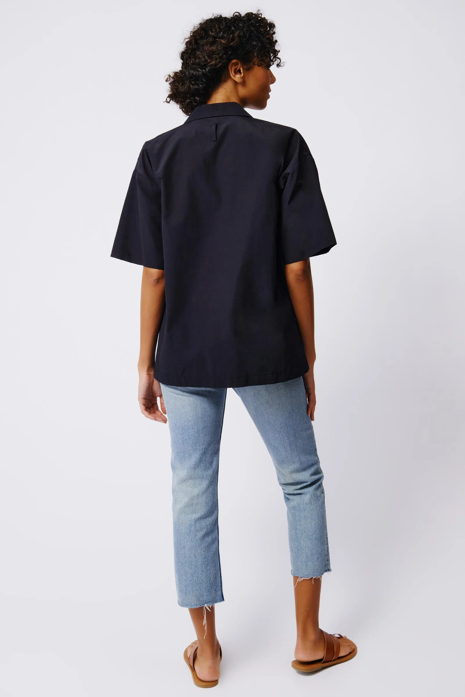 Hudson Shirt Jacket - Black Broadcloth
