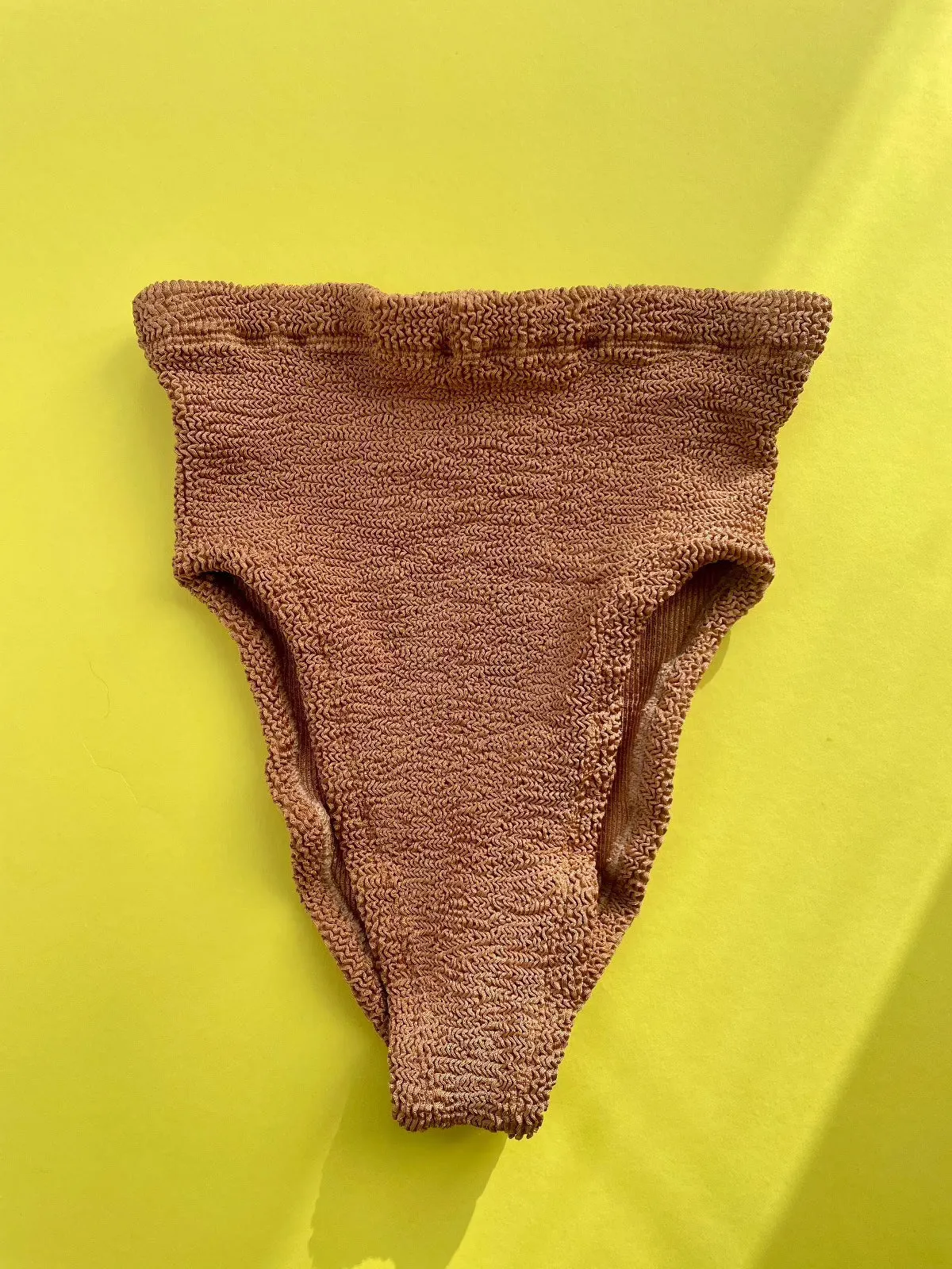Hunza G: Jamie Twist Front Bikini Set - Metallic Cocoa
