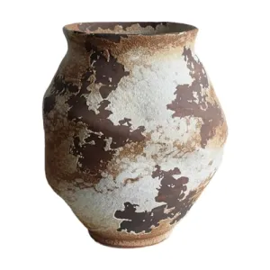 ILSMYSUTRA Ceramic Jar Craft Rustic Traditional Pot for Desktop Living Room Dining Room Large| Vases