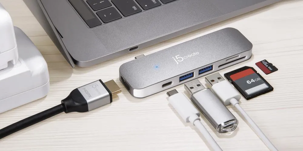 J5Create USB Type-C 7 In 1 Ultradrive Mini Dock