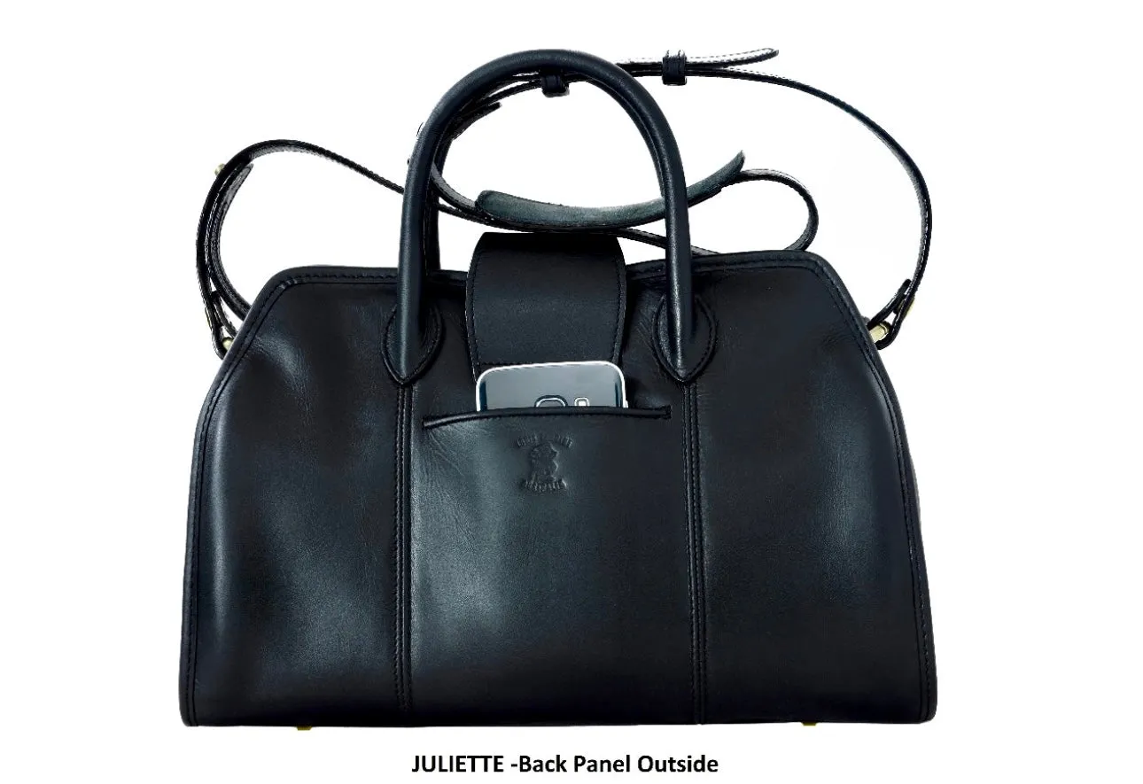 JULIETTE- A classic sport look Handbag Crossbody bag, zip closure (with strap over with turn lock for extra safety when the top zip is open)