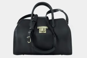 JULIETTE- A classic sport look Handbag Crossbody bag, zip closure (with strap over with turn lock for extra safety when the top zip is open)