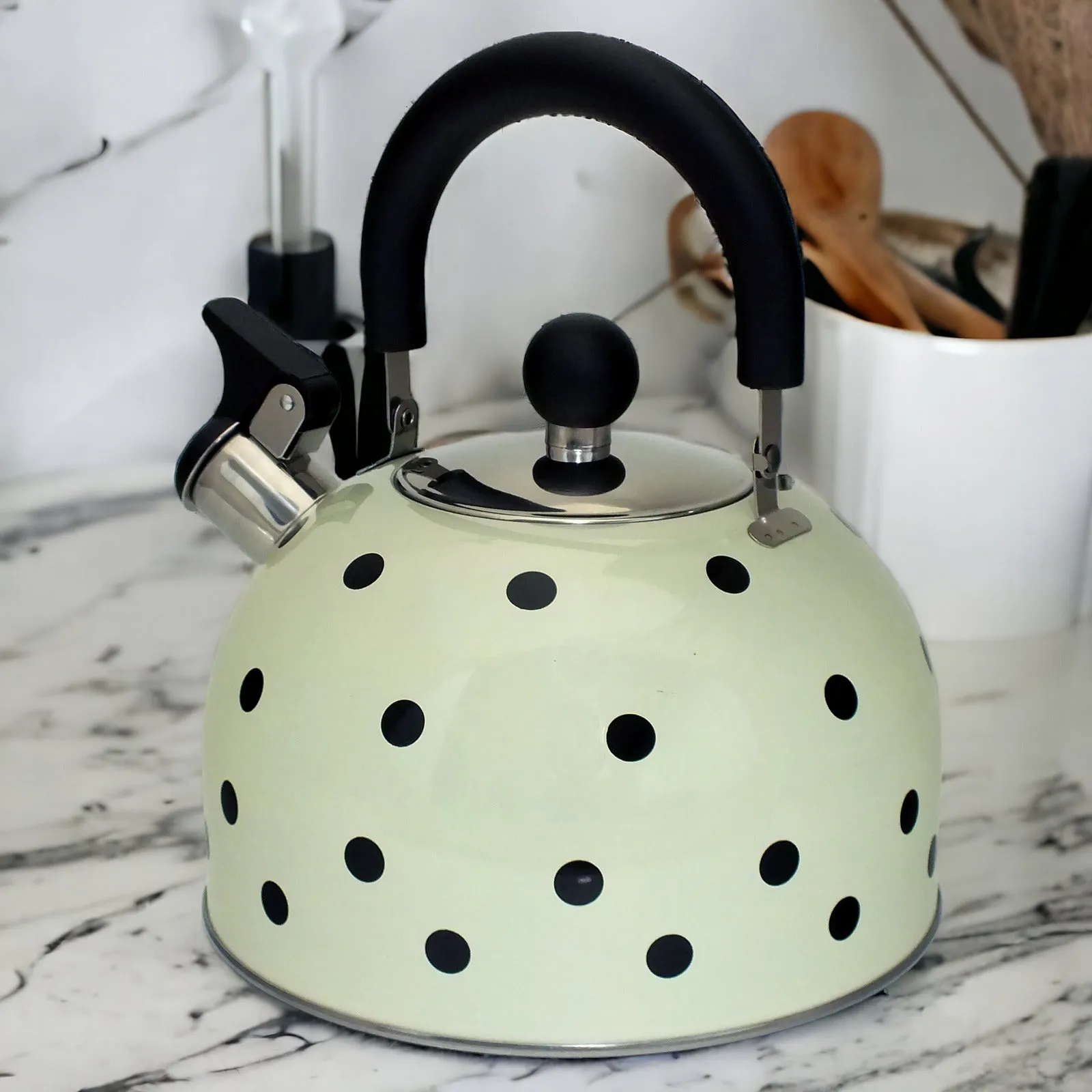 Kettle & Toaster Set - 2.5L Whistling Kettle  2 Slice Electric Variable Browning