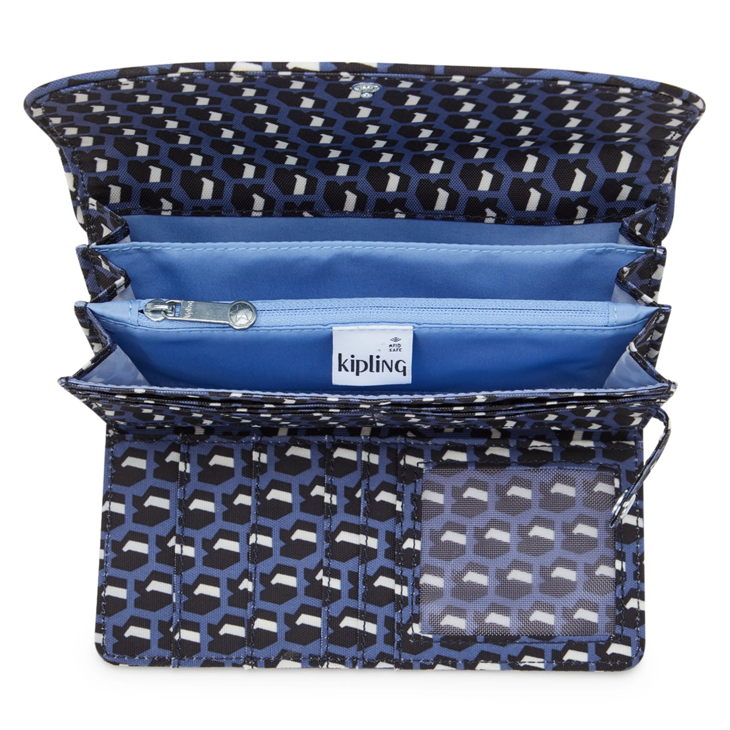 Kipling Money Land 3D K Blue Large Wallet I4437-4JS