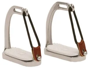 Korsteel Stainless Steel Peacock Fillis Knife Edge Safety Stirrup Irons