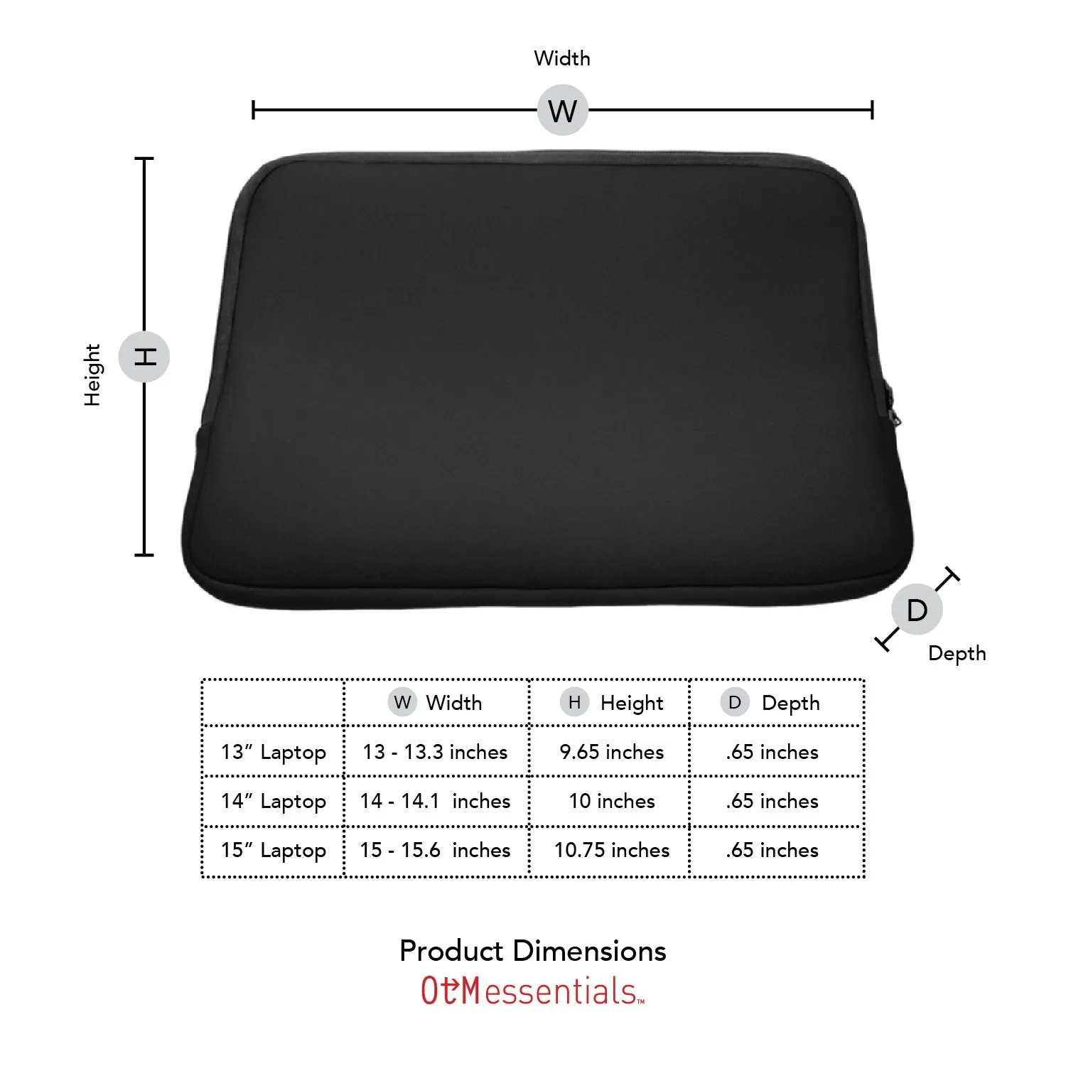 Laptop Sleeve, Neoprene, MIT
