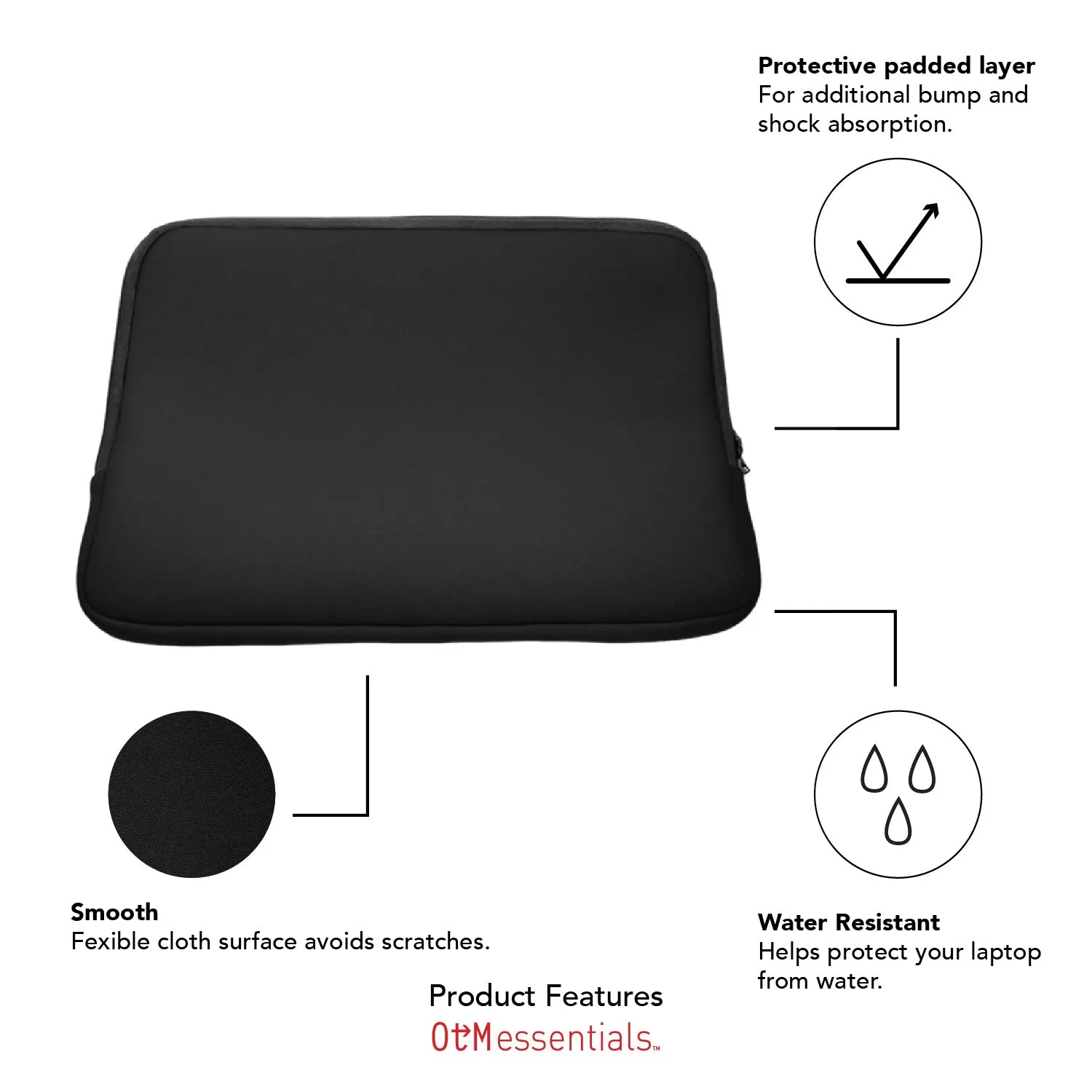 Laptop Sleeve, Neoprene, The College of New Jersey