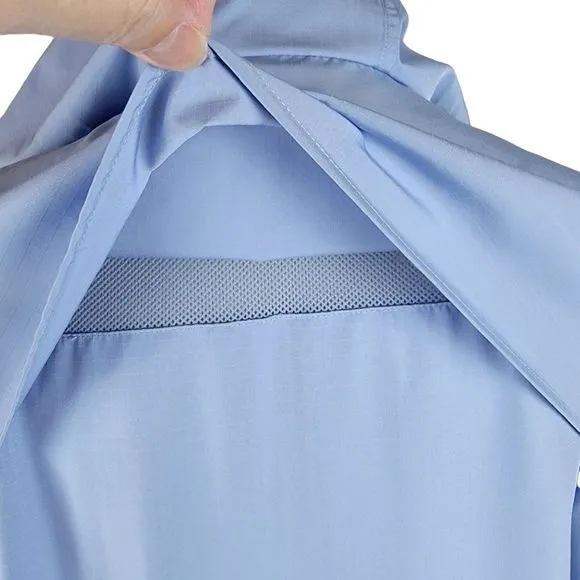 Lauren Ralph Lauren Blue Zip Front Pockets Vent Long Sleeves Garden Hood Jacket