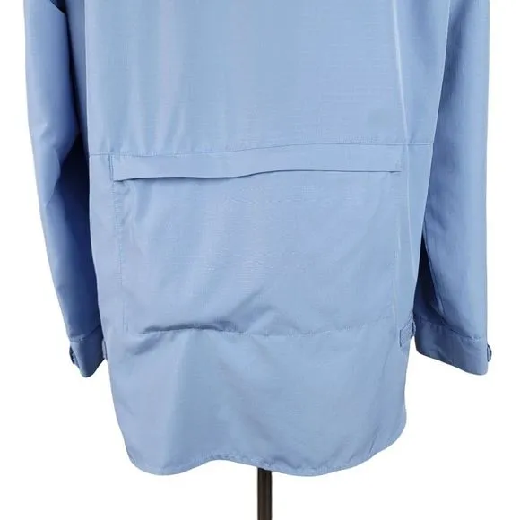 Lauren Ralph Lauren Blue Zip Front Pockets Vent Long Sleeves Garden Hood Jacket