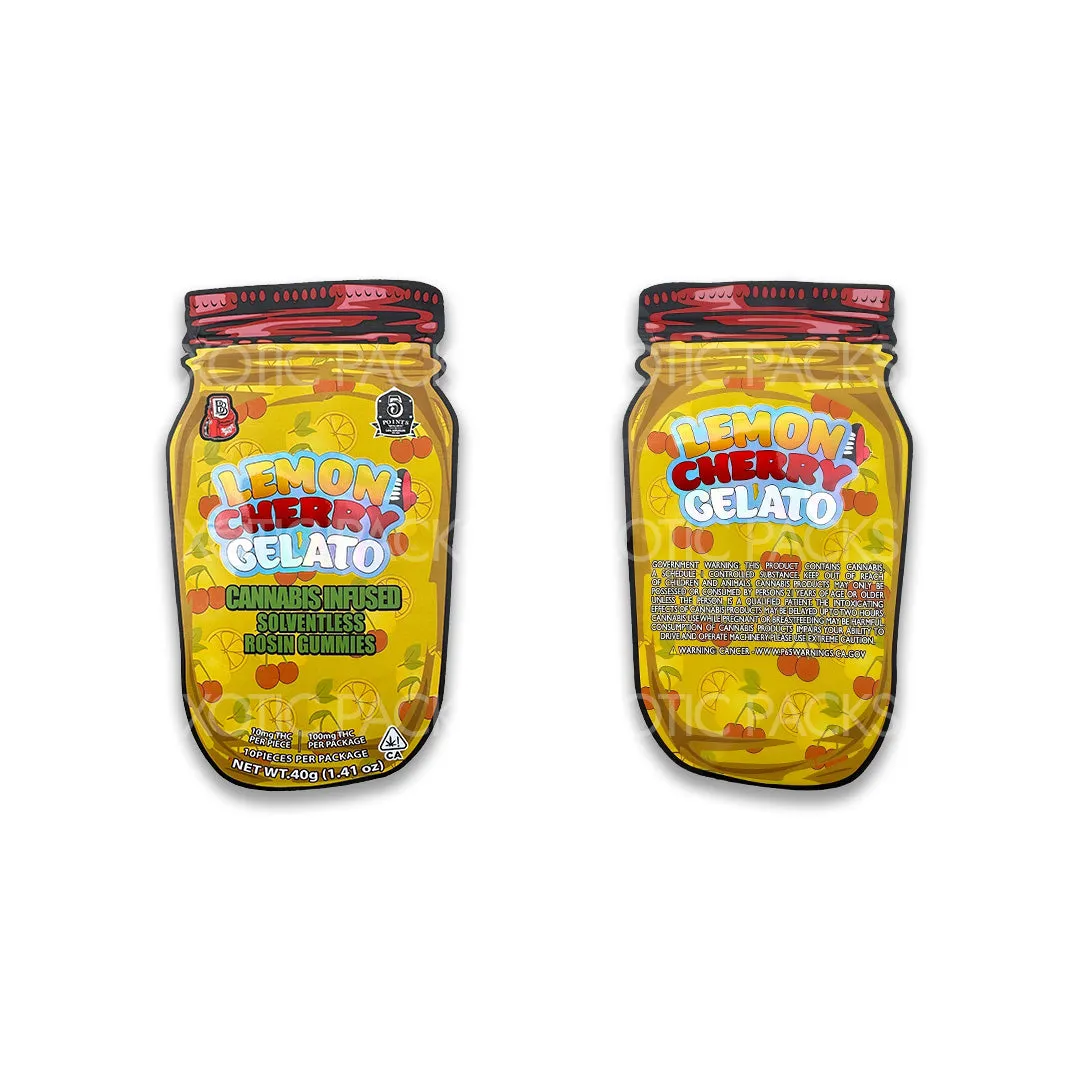 Lemon Cherry Gelato Rosin Gummies Mylar Bag (EMPTY)