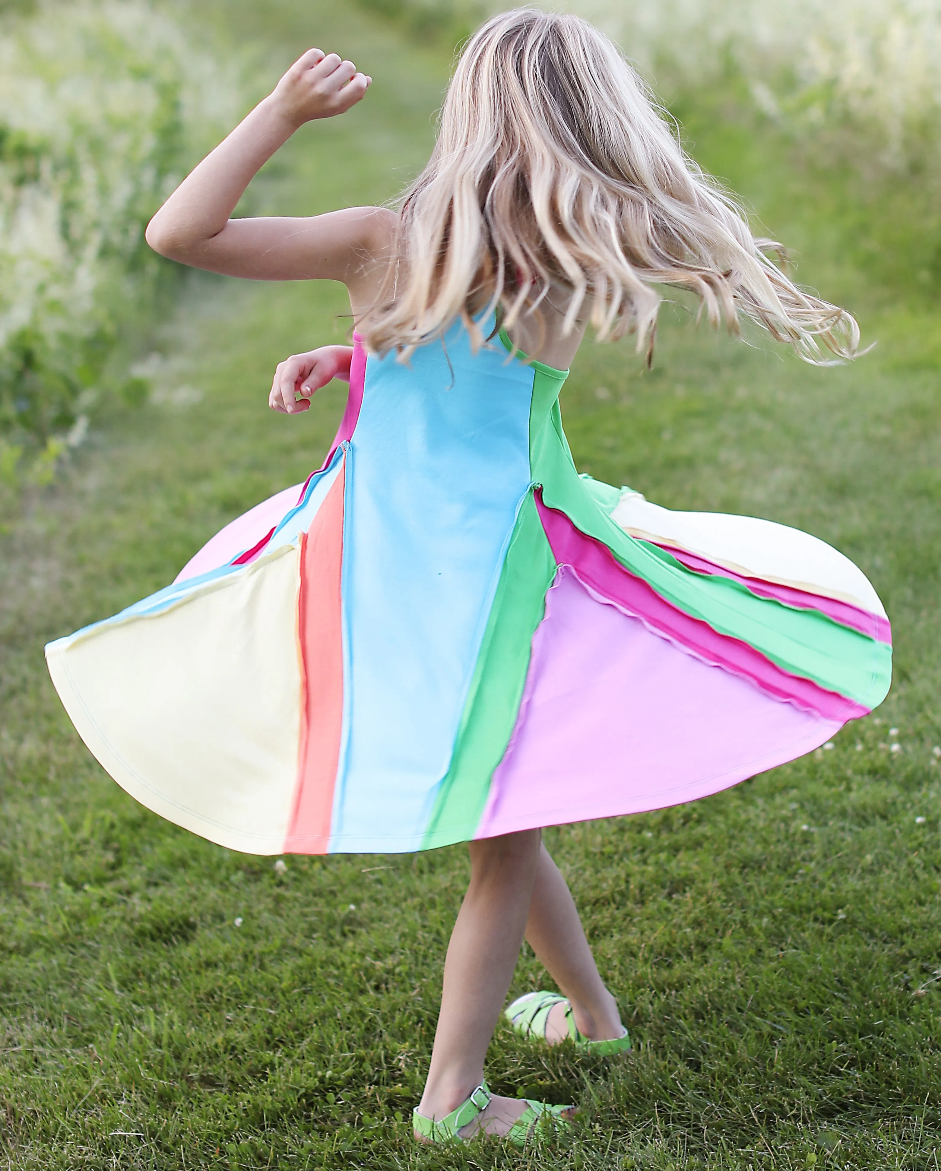 Lemon Loves Lime Over the Rainbow Dress