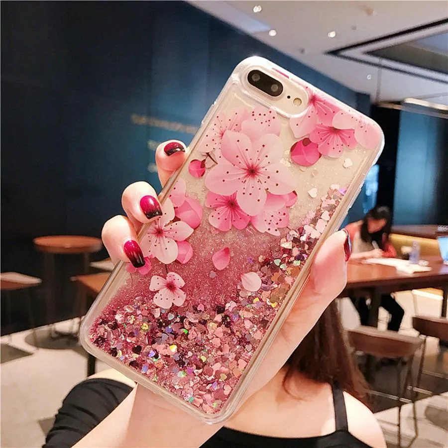 Liquid Quicksand Glitter Case For iPhone X