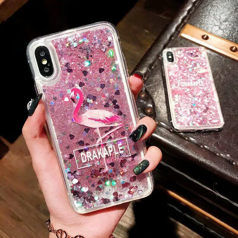 Liquid Quicksand Glitter Case For iPhone X