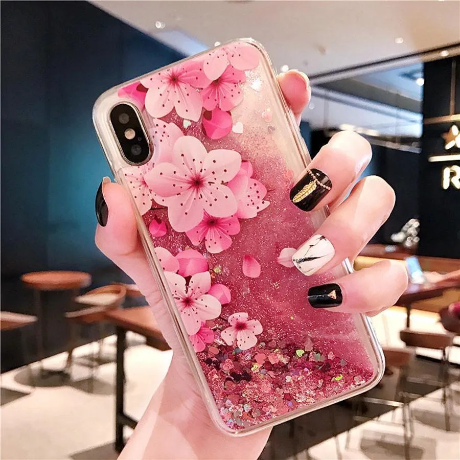 Liquid Quicksand Glitter Case For iPhone X