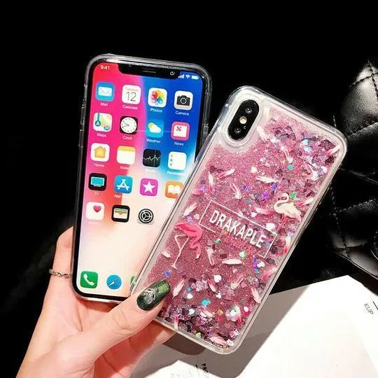 Liquid Quicksand Glitter Case For iPhone X