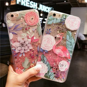 Liquid Quicksand Glitter Case For iPhone X