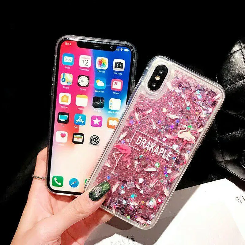 Liquid Quicksand Glitter Case For iPhone X