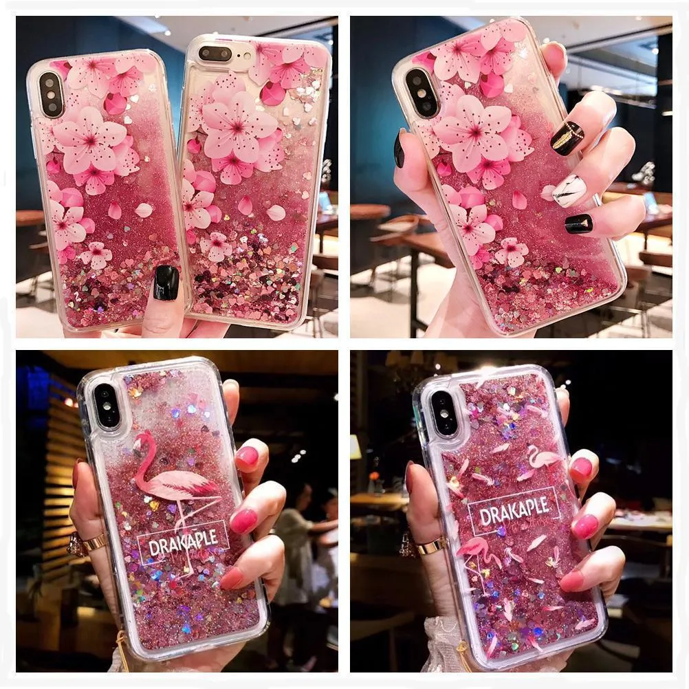 Liquid Quicksand Glitter Case For iPhone X
