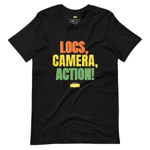 LOCS, CAMERA, ACTION (BHM) T-Shirt