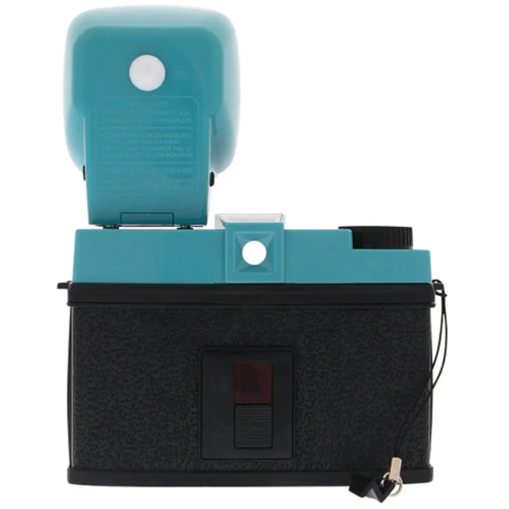 Lomography Diana F  Film Camera and Flash | Teal/Black