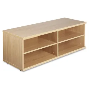 Lorell Concordia Series Latte Laminate Desk Ensemble Storage Cabinet