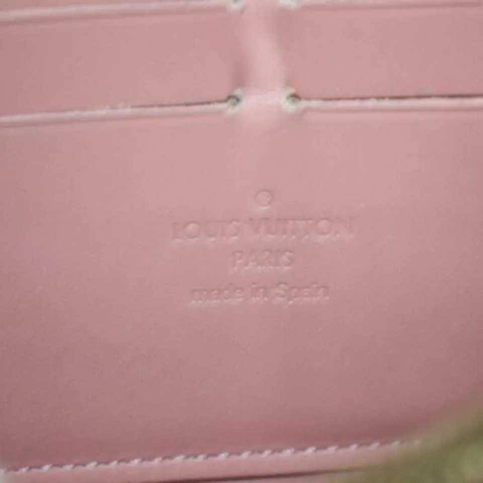 Louis Vuitton Ikat Zippy Wallet Flower Pink Vernis Monogram 872899