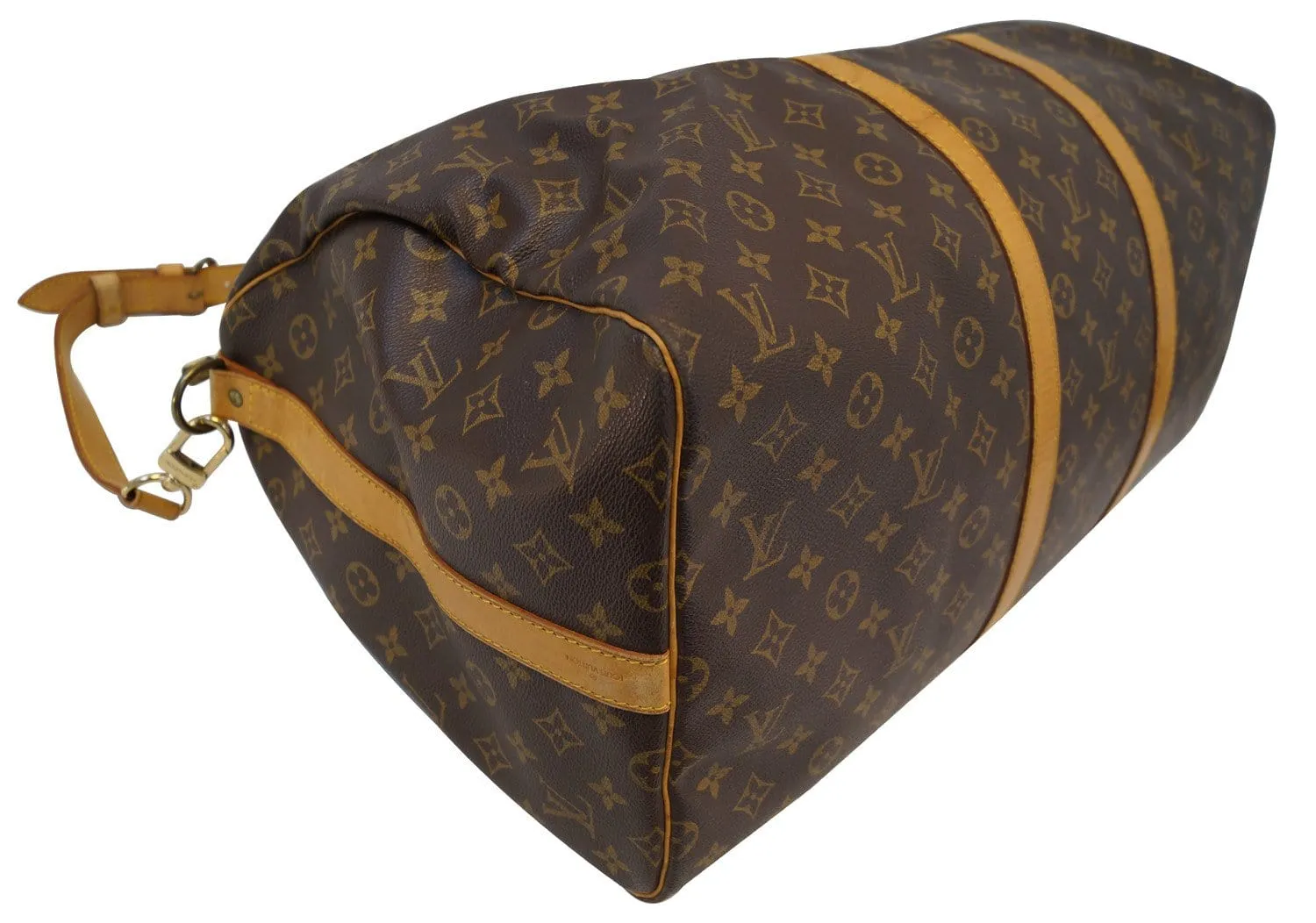 LOUIS VUITTON Monogram Keepall Bandouliere 55 Boston Bag