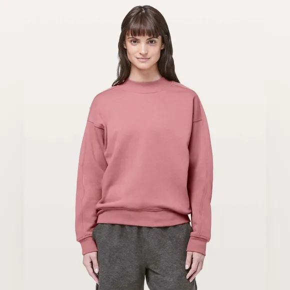 Lululemon Chill On Pullover Quicksand Pink Size 6