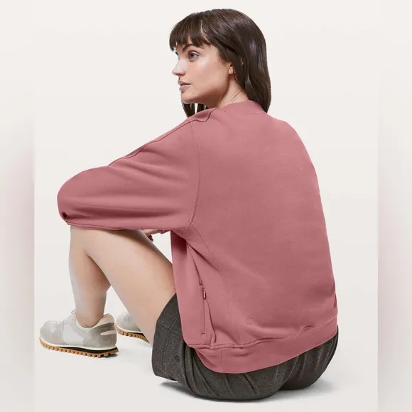 Lululemon Chill On Pullover Quicksand Pink Size 6