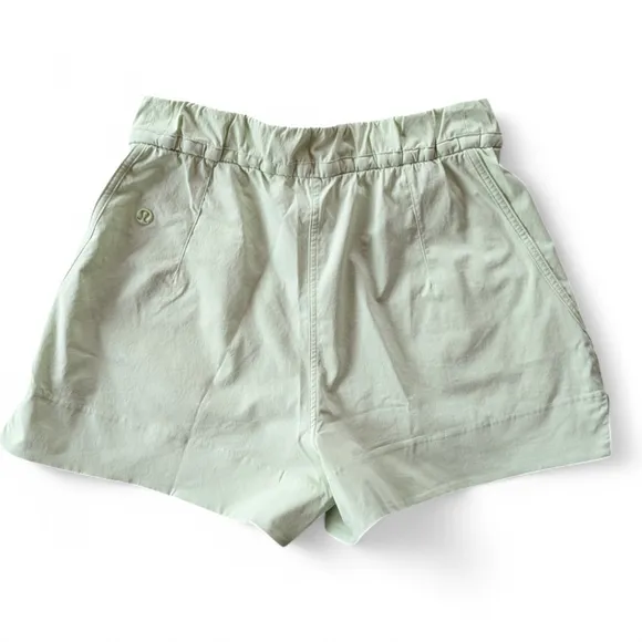 Lululemon Cinchable Waist High Rise Woven Short 3.5&quot; Kohlrabi Green Sz S