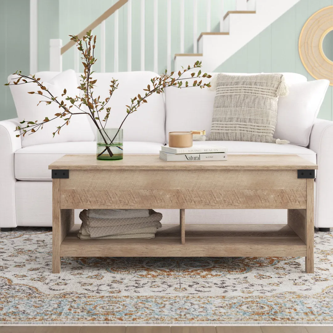 Magdalene Lift Top Coffee Table with Storage Beachcrest Home™