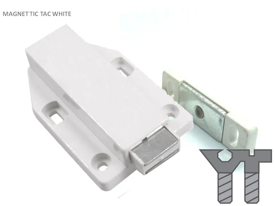 MAGNET TIC TAC SINGLE WHITE 70MM