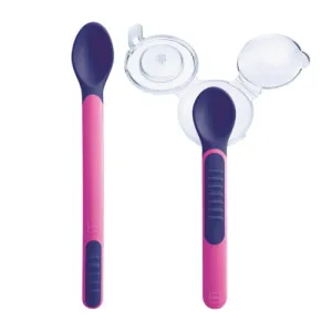 MAM Feeding Spoon And Cover (Heat Sensitive) (6m )