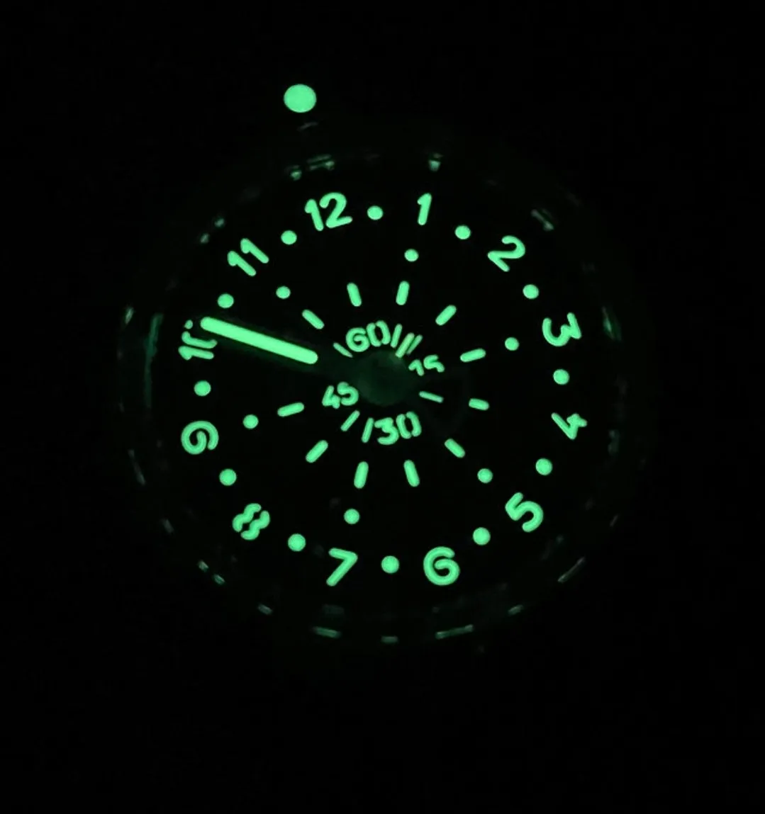 Maranez 49mm Rawai Stainless Steel gauge silver Face Watch